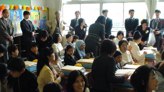 Fp: entrance ceremony @ senzoku-ike elementary school 